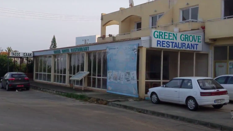 Get Wet Divers shop location - old abandoned restaurant in Protaras