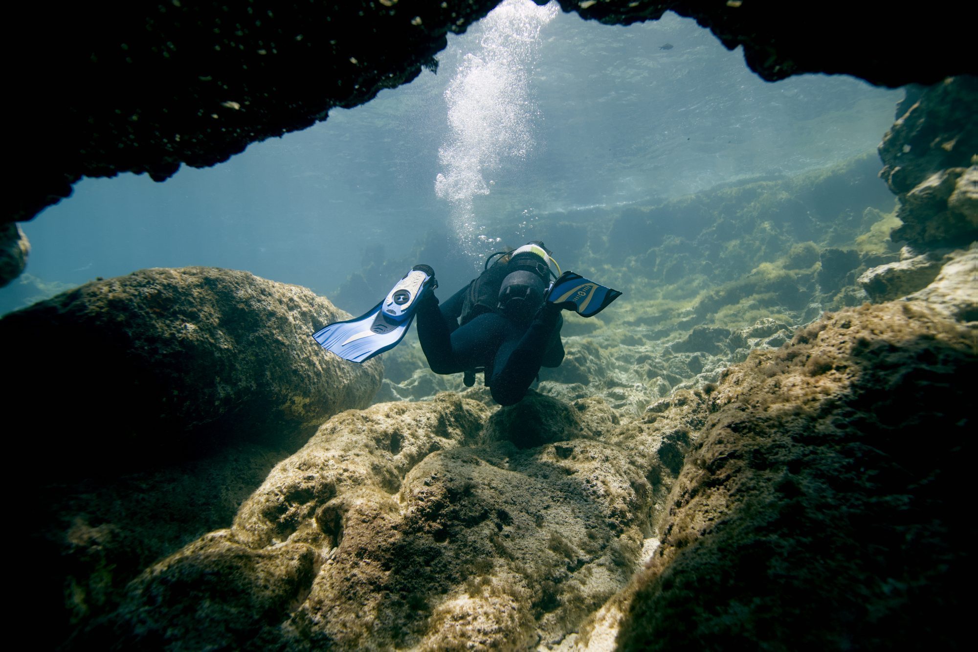 Tunnels and Caves Dive Site Cape Greco Protaras