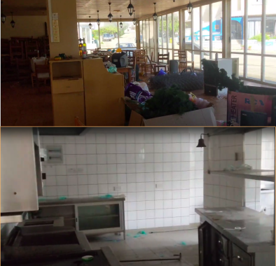 Abandoned restaurant in Protaras before renovation
